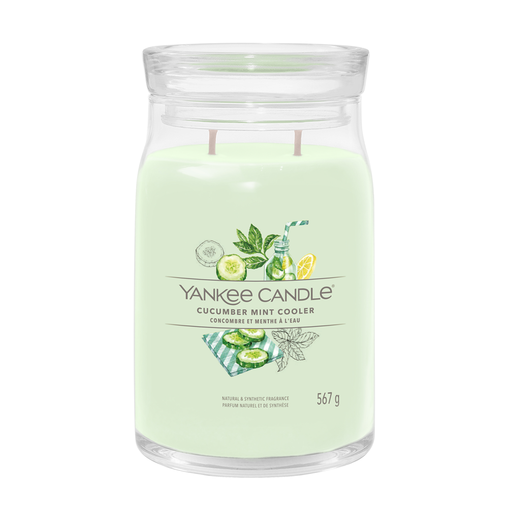 YANKEE CANDLE SIGNATURE, Cucumber Mint Cooler (567g)