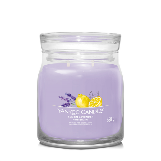 YANKEE CANDLE, Duftkerze Lemon Lavender, medium Jar