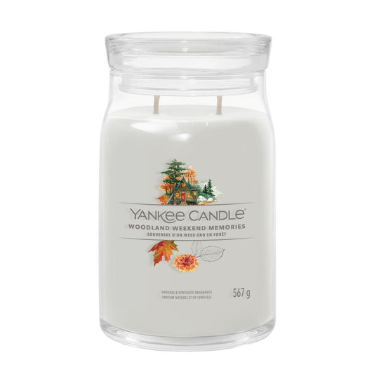 YANKEE CANDLE SIGNATURE, Woodland Weekend Memories, Large Jar