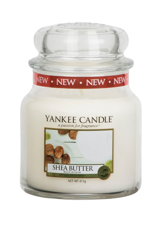 YANKEE CANDLE, Duftkerze Shea Butter medium Jar (411g)