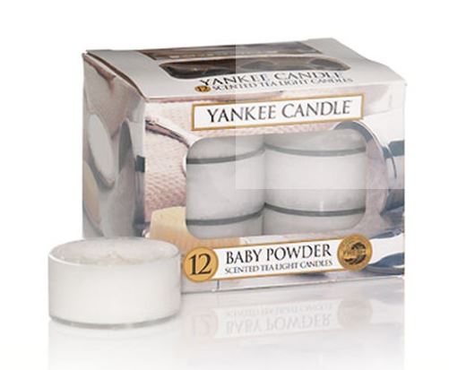 YANKEE CANDLE, Baby Powder , Tea Lights, 
12 Stück