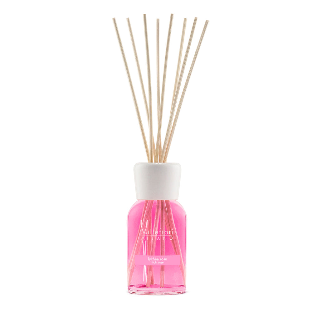 MILLEFIORI, LYCHEE ROSE NATURAL STICK DIFFUSER, 250 ML